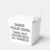 Aangepaste gepersonaliseerde Take Out Favor Box w Bedankdoosjes (Voorkant Zijde)