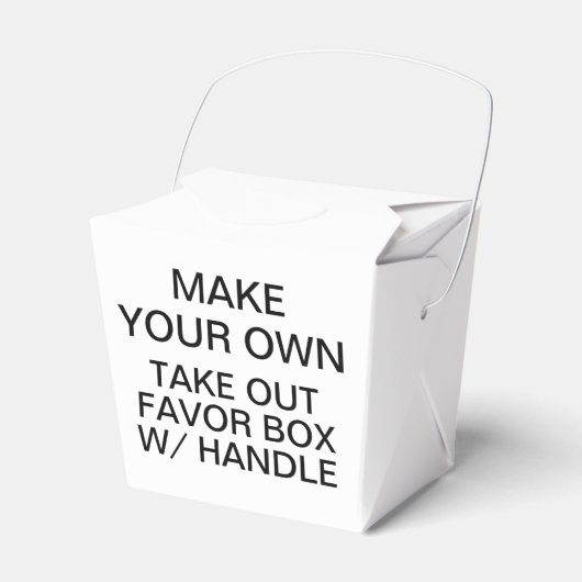 Aangepaste gepersonaliseerde Take Out Favor Box w Bedankdoosjes (Voorkant Zijde)