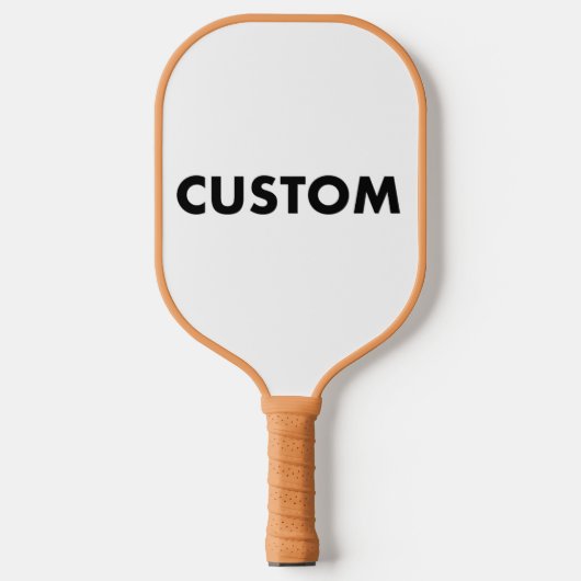 Aangepaste Gepersonaliseerde TAN Handle Trim Carbo Pickleball Paddle (Voorkant)