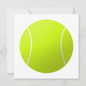Aangepaste Gepersonaliseerde Tekst Tennisbal Vierk Kaart (Voorkant)