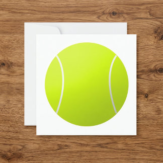 Aangepaste Gepersonaliseerde Tekst Tennisbal Vierk Kaart