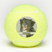 Aangepaste Gepersonaliseerde Tennis Speler Foto Hu Tennisballen (Voorkant)