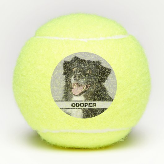 Aangepaste Gepersonaliseerde Tennis Speler Foto Hu Tennisballen (Voorkant)