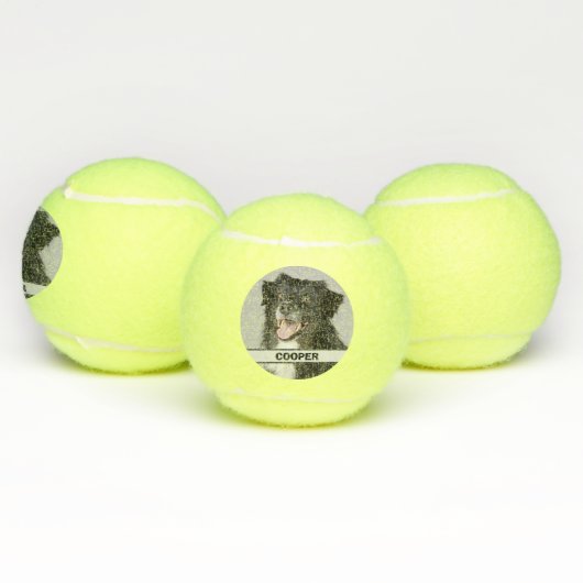 Aangepaste Gepersonaliseerde Tennis Speler Foto Hu Tennisballen (Multi)