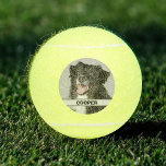 Aangepaste Gepersonaliseerde Tennis Speler Foto Hu Tennisballen<br><div class="desc">Leuk nieuwigheidscadeau voor je favoriete tenniswedstrijd. Single of dubbelspelers zullen dol zijn op deze foto tennisbal. Ideaal voor op het veld of als display in je kantoor. Voeg uw favoriete foto toe van uw familie, huisdier, bedrijf of persoon. Gepersonaliseerd met de naam van jouw naam of hond. Geweldig voor hondenparken,...</div>
