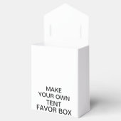 Aangepaste gepersonaliseerde Tent Favor Box w / ro Bedankdoosjes (Geopend)