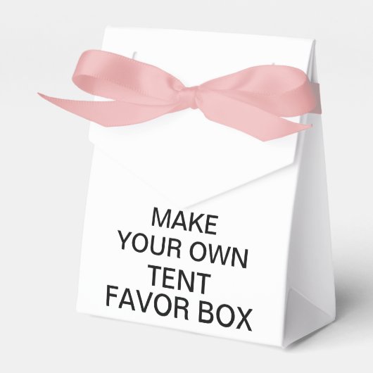 Aangepaste gepersonaliseerde Tent Favor Box w / ro Bedankdoosjes (Voorkant Zijde)