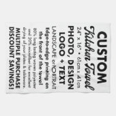 Aangepaste gepersonaliseerde thee / keukenhanddoek (Horizontaal)