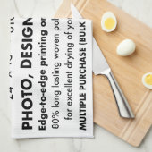 Aangepaste gepersonaliseerde thee, keukenhanddoek (Quarter Fold)