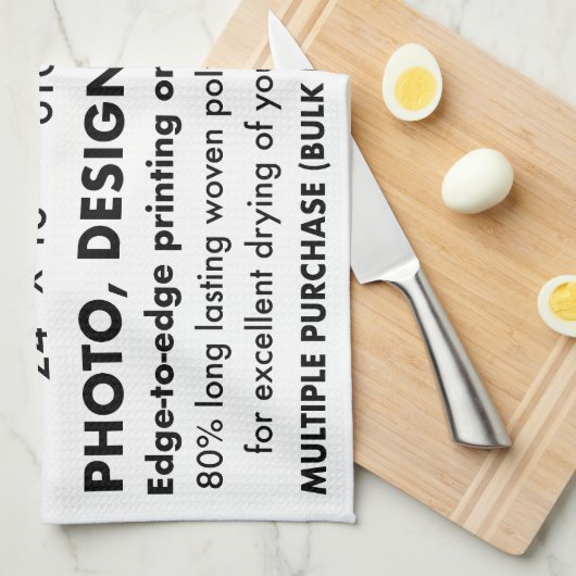 Aangepaste gepersonaliseerde thee, keukenhanddoek (Quarter Fold)