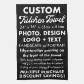 Aangepaste gepersonaliseerde thee / keukenhanddoek (Verticaal)