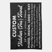 Aangepaste gepersonaliseerde thee, keukenhanddoek  (Verticaal)