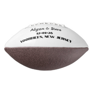 Aangepaste Gepersonaliseerde Trouwdatum voor Save  American Football