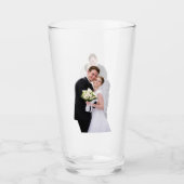 Aangepaste gepersonaliseerde trouwfoto 2-zijdig  glas (Voorkant)