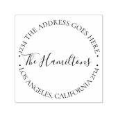 Aangepaste gepersonaliseerde typografie zelfinktende stempel (Design)