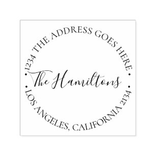 Aangepaste gepersonaliseerde typografie  zelfinktende stempel