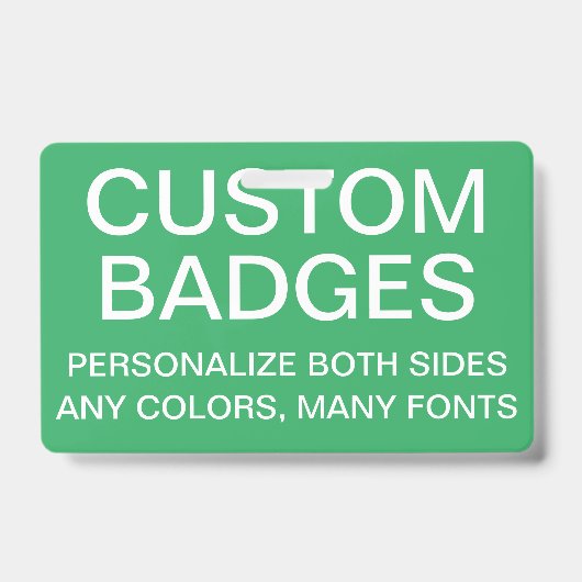 Aangepaste gepersonaliseerde UITROLBARE BADGE-sjab Badge (Voorzijde)