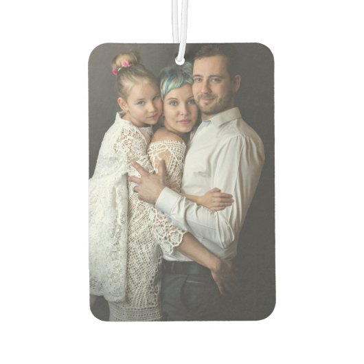 Aangepaste gepersonaliseerde uw fotowagen luchtverfrisser (Achterkant)