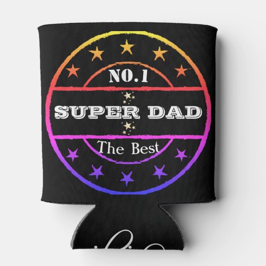 Aangepaste gepersonaliseerde Vaderdag Stubby Holde Blikjeskoeler (Achterkant)