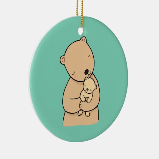 Aangepaste gepersonaliseerde versiering voor mam e keramisch ornament (Rechts)