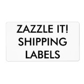 Aangepaste gepersonaliseerde verzendlabels Blanco Etiket (Voorkant)