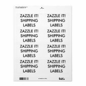 Aangepaste gepersonaliseerde verzendlabels Blanco Etiket (Full Sheet)