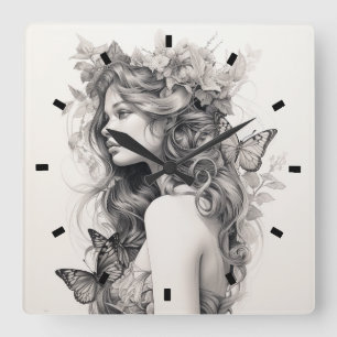 Aangepaste gepersonaliseerde wandklok Voeg uw eige