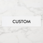 Aangepaste gepersonaliseerde waterfles Label Blank Etiket (Enkel label)