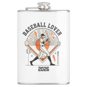 Aangepaste gepersonaliseerde wereldwijde honkbal 2 heupfles