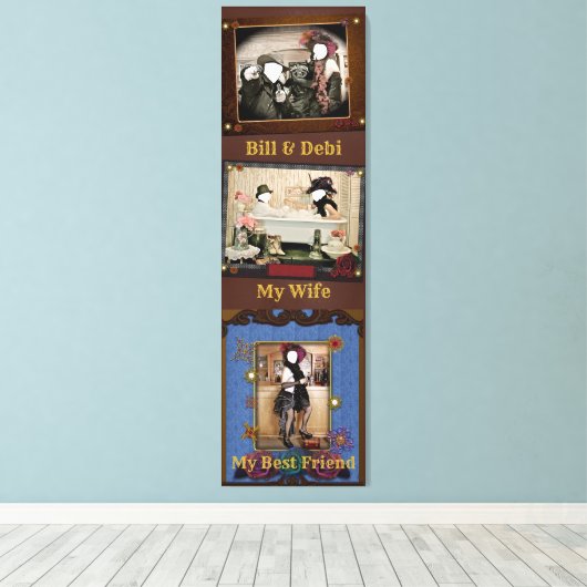 Aangepaste gepersonaliseerde Westerne foto Canvas  (Insitu (Houten vloer))