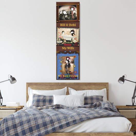 Aangepaste gepersonaliseerde Westerne foto Canvas  (Insitu (Slaapkamer))