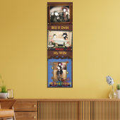Aangepaste gepersonaliseerde Westerne foto Canvas  (Insitu (Woonkamer))