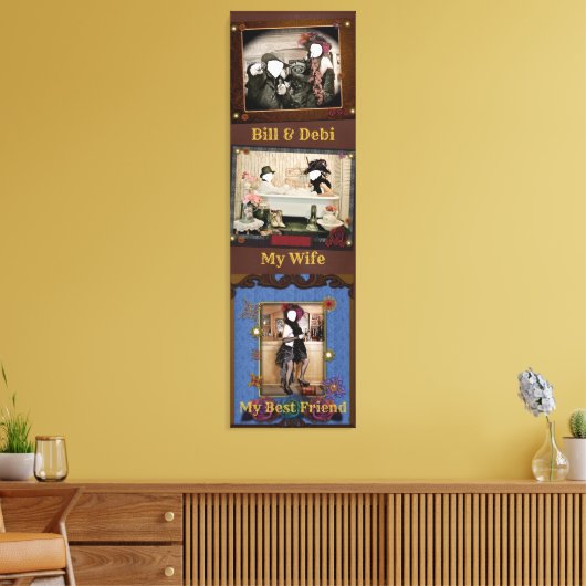 Aangepaste gepersonaliseerde Westerne foto Canvas  (Insitu (Woonkamer))