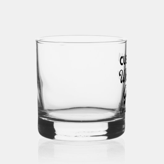 Aangepaste gepersonaliseerde Whiskey Glas 12oz (Rechts)