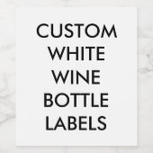 Aangepaste gepersonaliseerde Wijnfles Etiketten (6 (Enkel label)