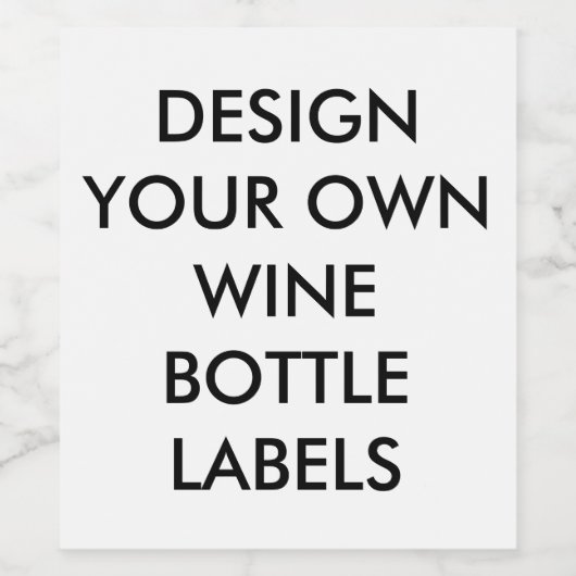 Aangepaste gepersonaliseerde Wijnfles Etiketten (6 (Enkel label)
