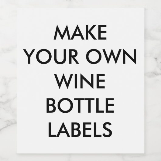 Aangepaste gepersonaliseerde Wijnfles Etiketten (6 (Enkel label)