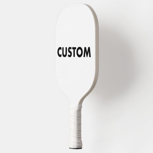 Aangepaste Gepersonaliseerde WITTE Handvat Trim Ca Pickleball Paddle (Links)