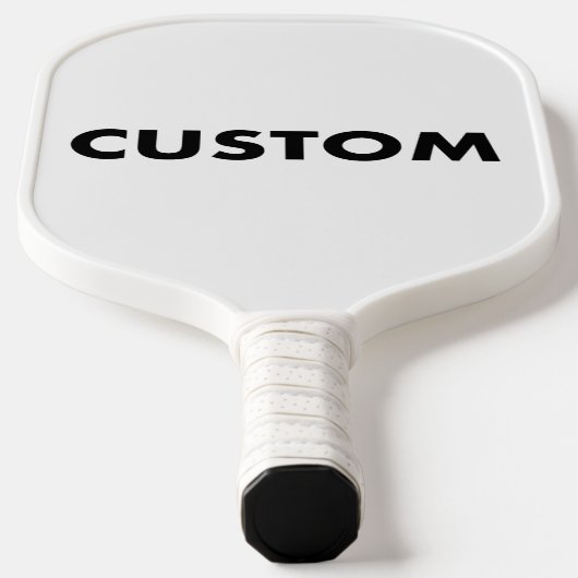 Aangepaste Gepersonaliseerde WITTE Handvat Trim Ca Pickleball Paddle (Laagn)