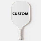 Aangepaste Gepersonaliseerde WITTE Handvat Trim Ca Pickleball Paddle (Achterkant)