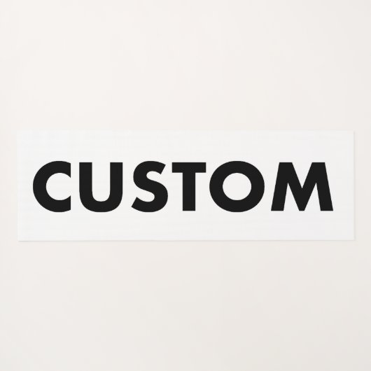 Aangepaste Gepersonaliseerde Yoga Mat - Dubbelzijd (Achterkant (horizontaal))