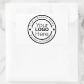 Aangepaste Gepersonaliseerde Zakelijke Logo Rubber Rechthoekige Sticker (Tas)