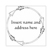 Aangepaste gepersonaliseerde zakelijke rubberstemp rubberstempel (Afrduk)