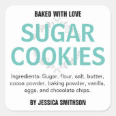 Aangepaste gepersonaliseerde zelfgemaakte label HM (Voorkant)