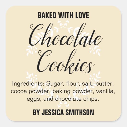 Aangepaste gepersonaliseerde zelfgemaakte label HM (Voorkant)