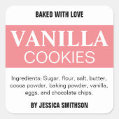 Aangepaste gepersonaliseerde zelfgemaakte label HM (Voorkant)