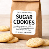 Aangepaste gepersonaliseerde zelfgemaakte label HM