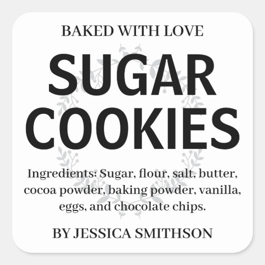 Aangepaste gepersonaliseerde zelfgemaakte label HM (Voorkant)