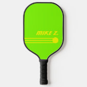 Aangepaste gepersonaliseerde Zure Kleuren Modern N Pickleball Paddle (Voorkant)