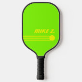 Aangepaste gepersonaliseerde Zure Kleuren Modern N Pickleball Paddle (Achterkant)